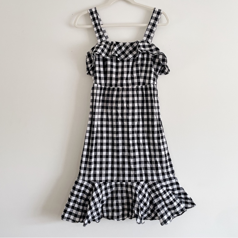 J. CREW Gingham Midi Dress